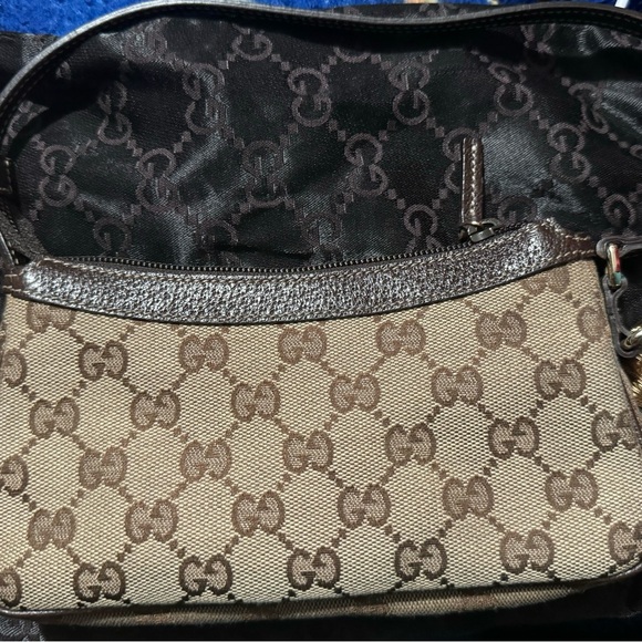 Gucci Brown Monogram Shoulder Bag - Picture 13 of 13